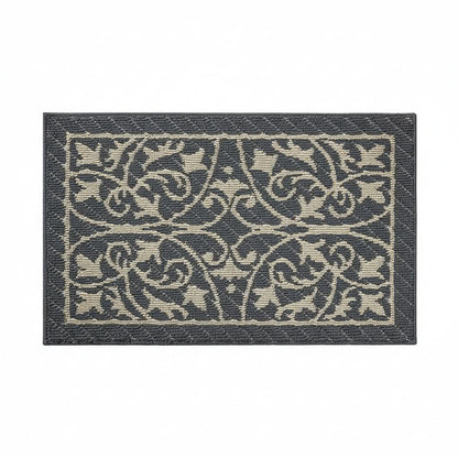 Entryway Mat with Non-Slip Rubber Backing – Low Profile Door Mat for Indoor Use – Traps Dirt & Moisture – Machine Washable