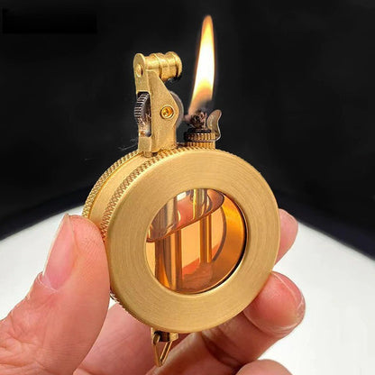 Vintage Metal Fuel Lighter with Classic Windproof Design for Everyday Use & Gifts