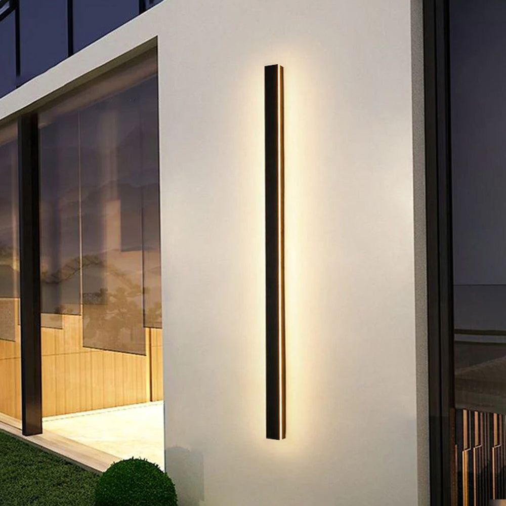 Linear LED Outdoor Sconce 79 Inch Waterproof Metal Wall Light for Patio Garden Facade Pathway Modern Exterior Minimalist Architecture Fixtur