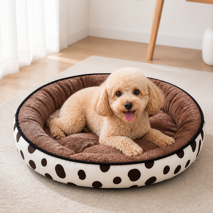 Ortekor Cozy Plush Polyester & Detachable Cover Pet Bed