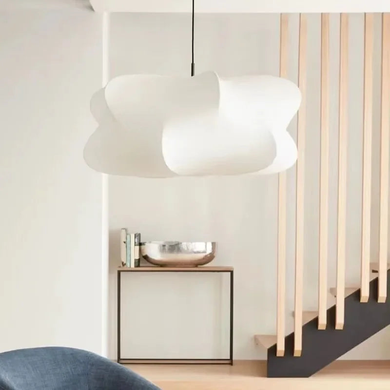 Flowing Silk Shade Overhead Light Fixture 12 in Taupe E27 Socket for Dining Room Living Room Bedroom Ambient Glow Modern Minimalist Organic