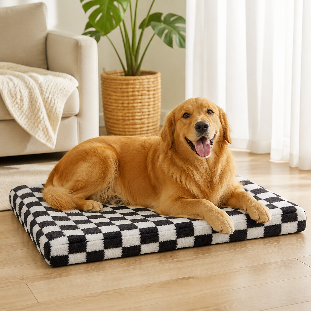Ortekor Orthopedic Memory Foam & Non-Slip Dog Bed (Removable Cover)