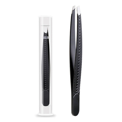 SculptSure - Precision Black Angled Eyebrow Tweezers