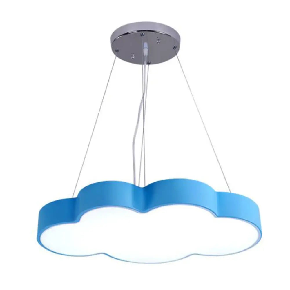 Cloud-Shaped LED Pendant Light for Kids Room, Nursery Overhead Fixture, Dimmable Acrylic Ceiling Lamp for Bedroom, Playroom Children's