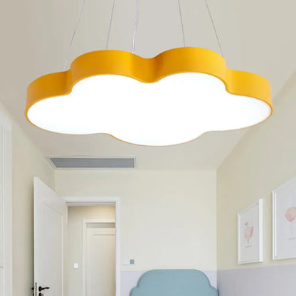 Cloud-Shaped LED Pendant Light for Kids Room, Nursery Overhead Fixture, Dimmable Acrylic Ceiling Lamp for Bedroom, Playroom Children's