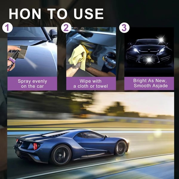 Ceramic Auto Detail Spray – Nano Coating for Car Paint Protection & Gloss Restoration