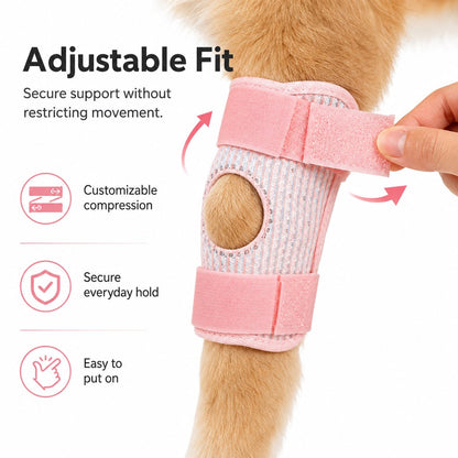 Ortekor Dog Knee Support Brace for Front & Rear Legs - Adjustable Joint Support Sleeve for Senior Dogs, Active Dogs & Everyday Mobility Assistance