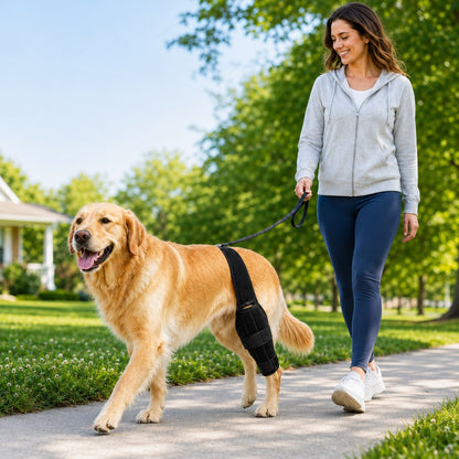 Ortekor Adjustable Dog Leg Support Brace for Daily Walks - Support for Weak Front or Hind Legs