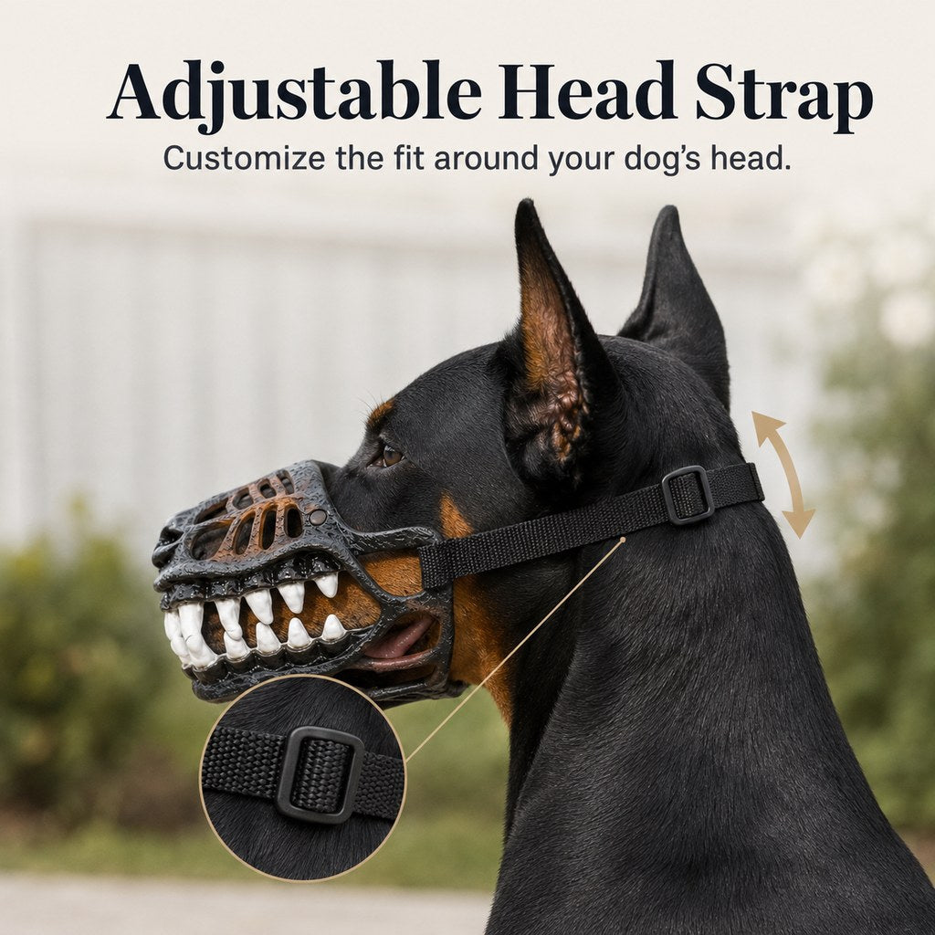 Ortekor Funny Dinosaur Costume Dog Muzzle for Halloween Parties & Photos – Instant Costume Upgrade