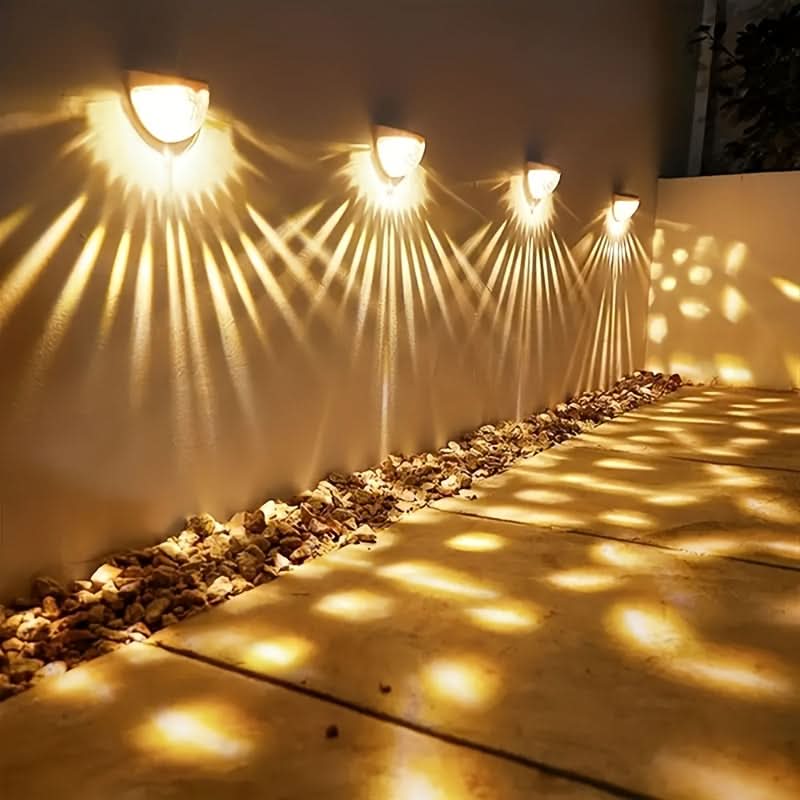 Lunaro - Solar LaceGlow Fence Wall Lights Set