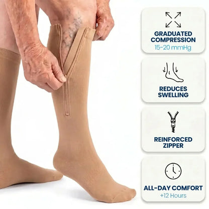 Kompressionsstrümpfe Graduierte Kompression Nahtlos & Atmungsaktiv