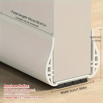 Ortekor Home Comfort | Door Draft Stopper with Adjustable Length & Energy-Efficient Insulation | Blocks Drafts and Noise for Ultimate Comfort