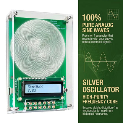 Ultra-Low Frequency Sine Wave Signal Generator with 7.83Hz Earth Resonance Preset & 0.01-100,000Hz Range