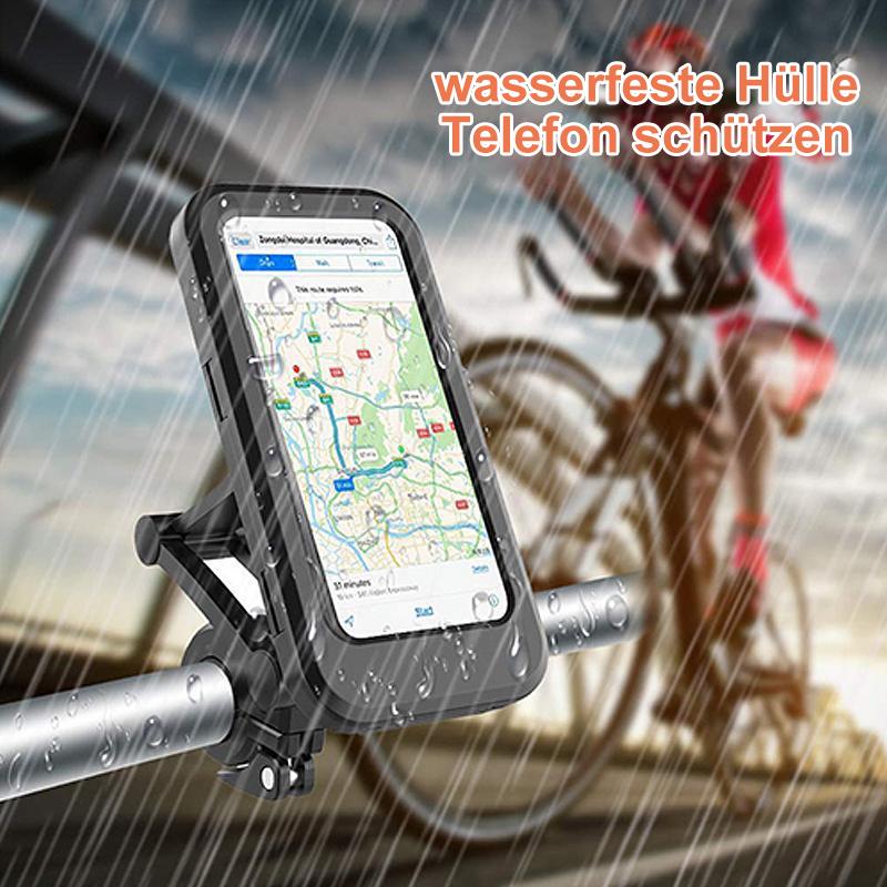 Waterproof Bike Phone Mount with Wireless Charging & 5000mAh Power Bank for E-Bikes & Motorcycles