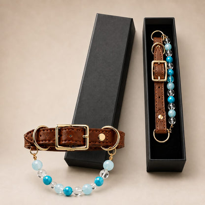 Ortekor Four Elements Crystal Pet Collar Gift Box for Cats & Small Dogs - Photo-Ready Astrology Pet Jewelry for Birthdays, Holidays & Meaningful Pet Gifts