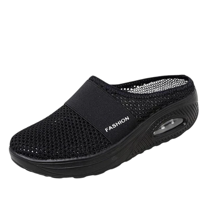 Cushioned Orthopedic Slip-On Shoes for Women | Diabetic-Friendly Walking Sneakers with Arch Support & Breathable Mesh | Therapeutic Footwear