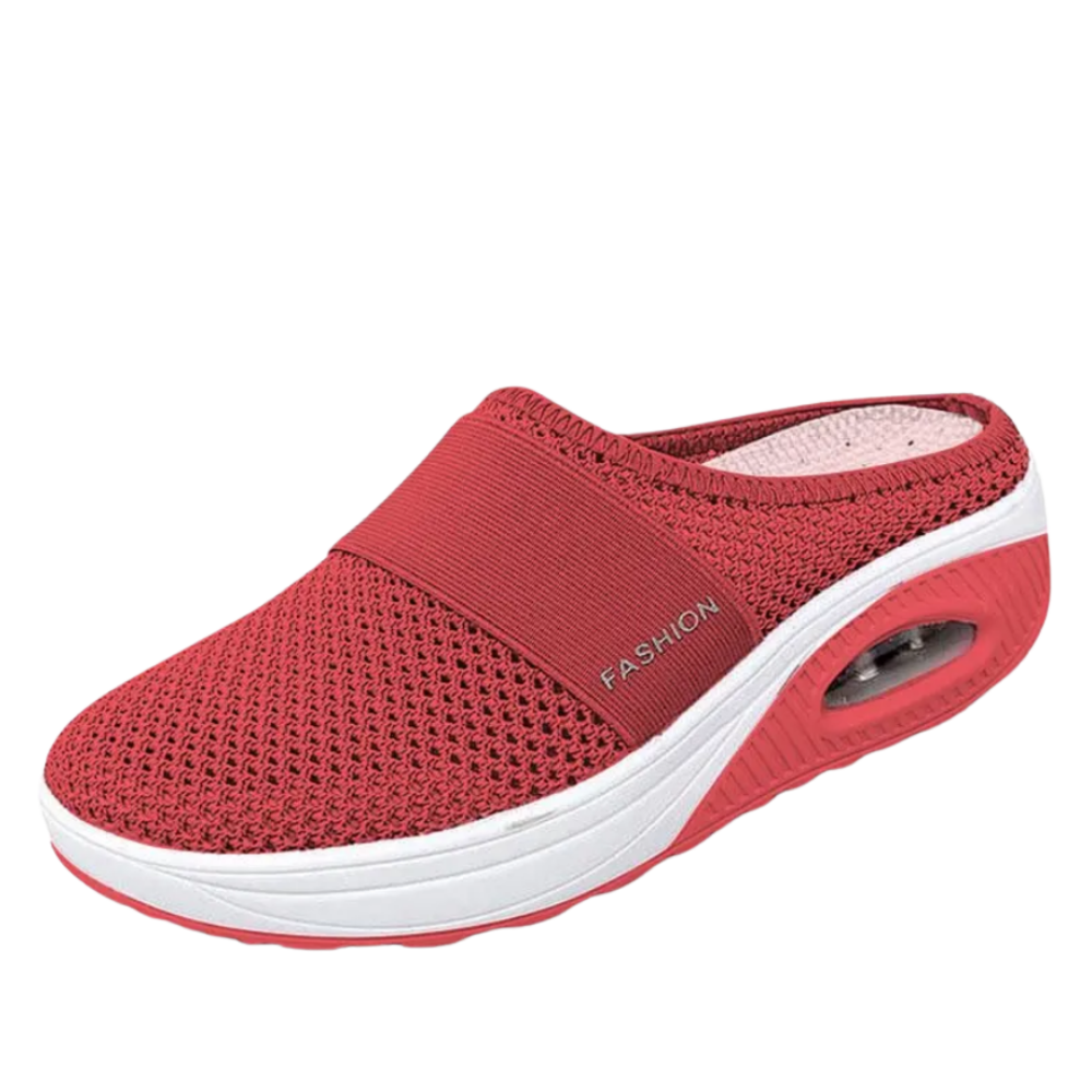Cushioned Orthopedic Slip-On Shoes for Women | Diabetic-Friendly Walking Sneakers with Arch Support & Breathable Mesh | Therapeutic Footwear