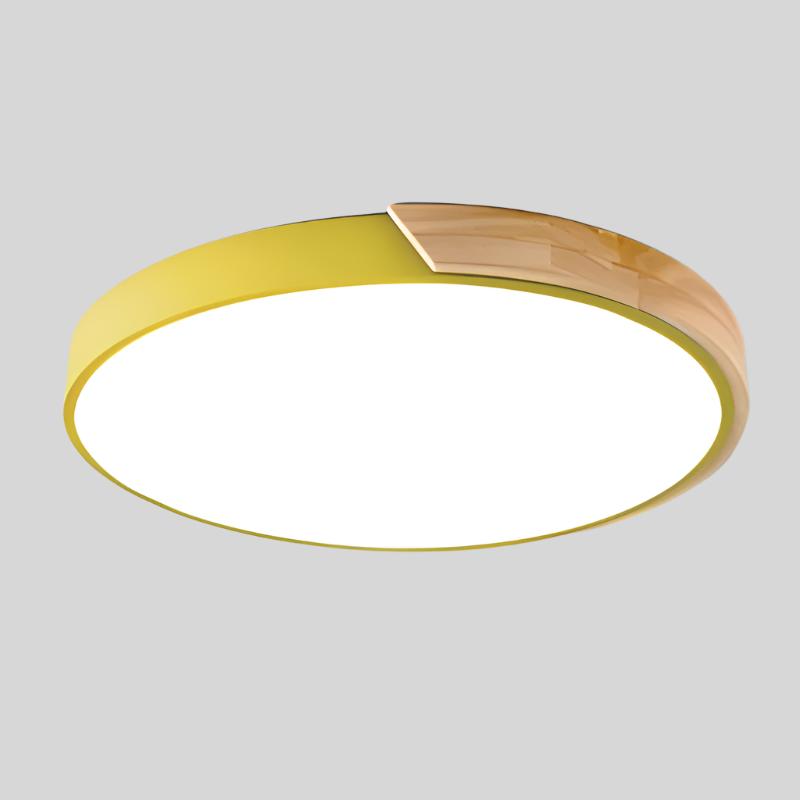 Lumoria – Circular Wooden LED Ceiling Light - Scandinavian light