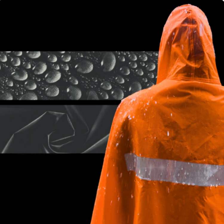 Packable Rain Poncho for Hiking, Camping & Emergency Outdoor Use - Lightweight Waterproof Cover with Hood - Fits Over Backpacks - One Size