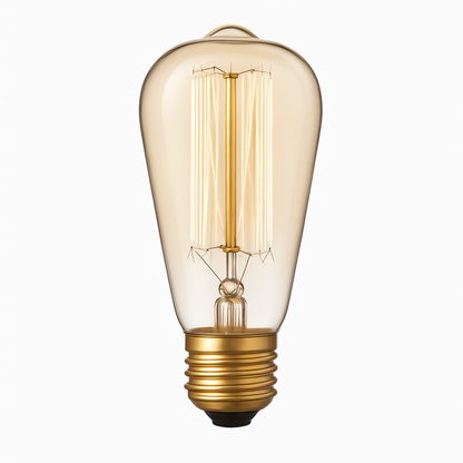 E27 Filament Incandescent Bulb 40W Warm White Glass Vintage Edison Style for Pendant Fixtures Dining Room Bedroom Cafe Restaurant Ambient De