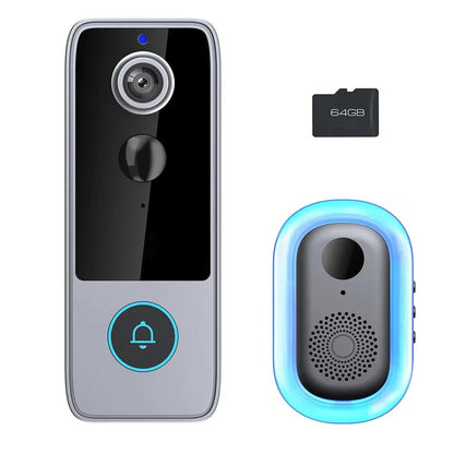 Wireless Video Doorbell with HD Camera, Motion Alerts & Night Vision – Rechargeable, Weather-Resistant, No Monthly Fees