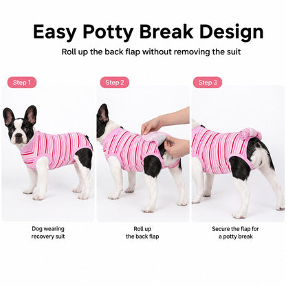 Ortekor Breathable Dog Recovery Suit for Spay & Neuter Recovery, Soft Cone Alternative Onesie to Help Reduce Licking After Surgery