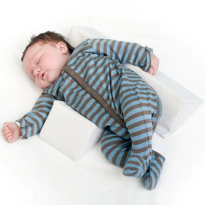 Infant Sleep Positioner Wedge for Safe Back Sleeping | Breathable Foam Body Support Cushion for Newborns | Crib Safety Bolster for Babies