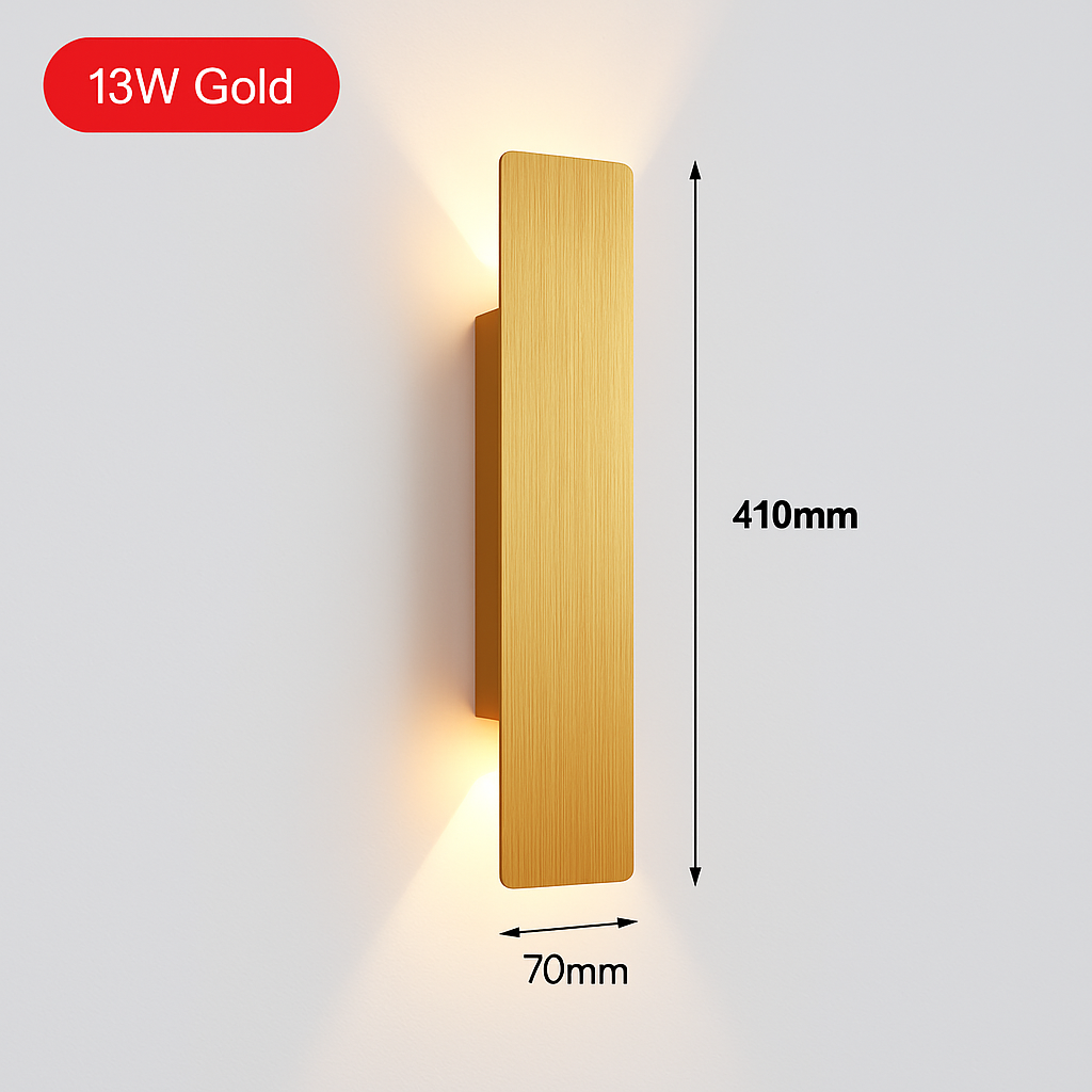 Modern Aluminum LED Wall Sconce for Hallway, Bedroom & Living Room – Up/Down Light