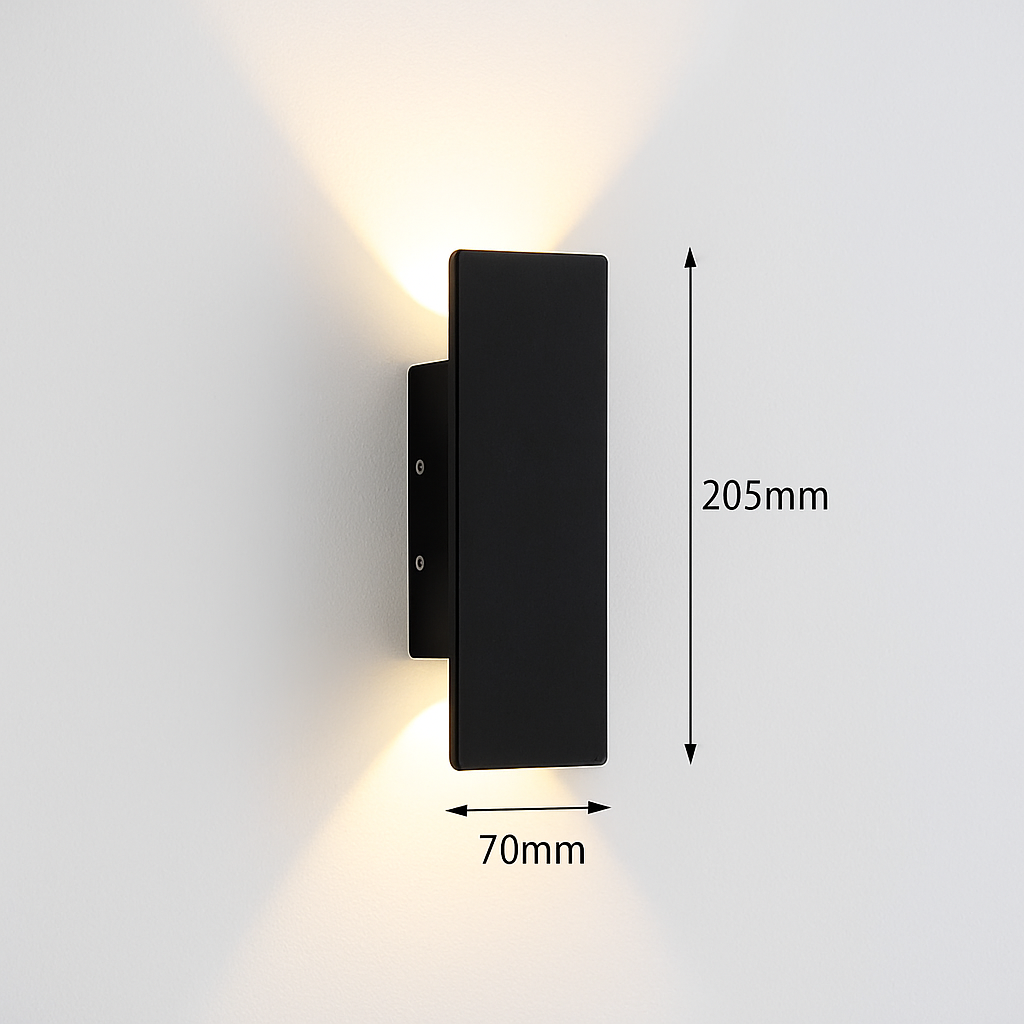 Modern Aluminum LED Wall Sconce for Hallway, Bedroom & Living Room – Up/Down Light