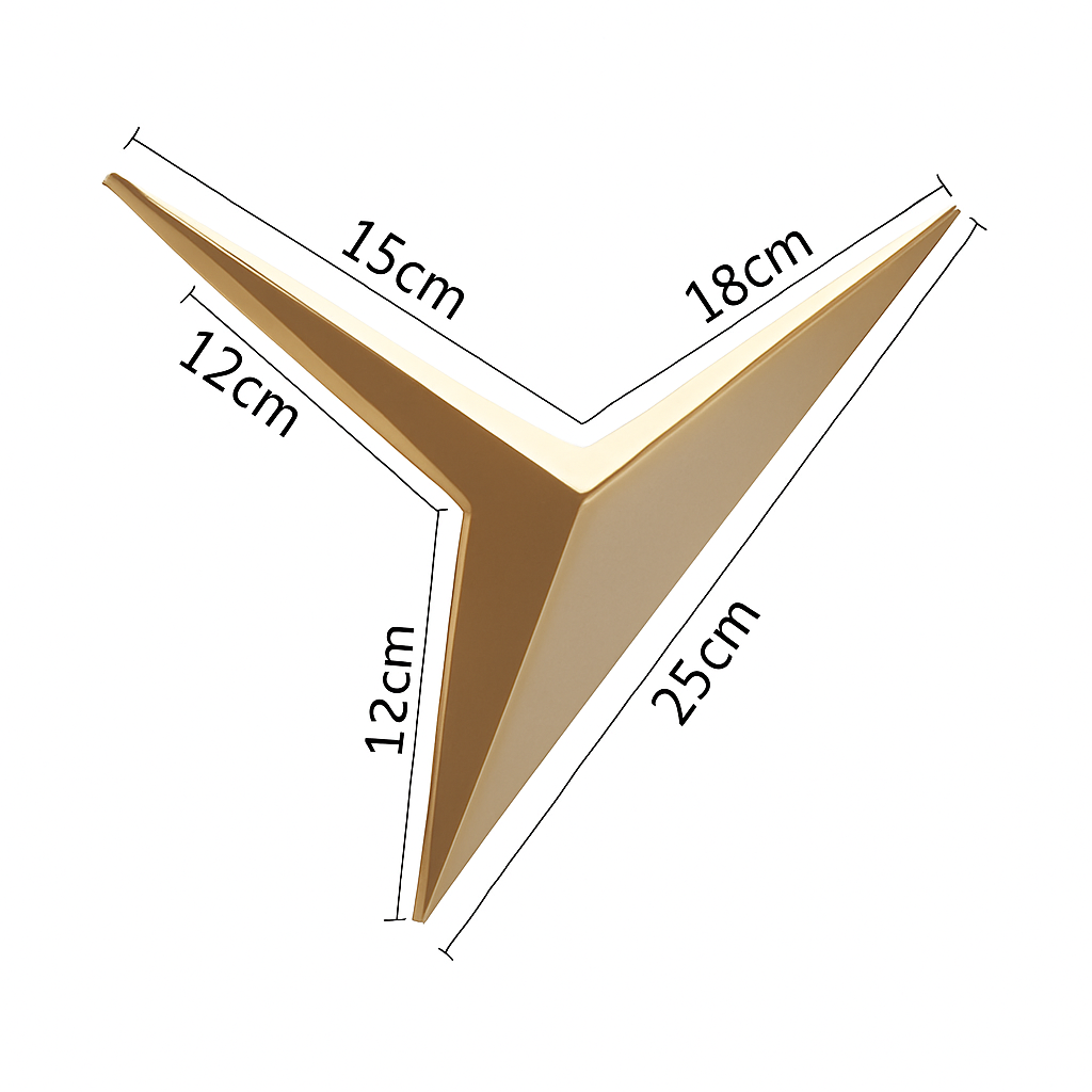 Modern Triangular Metal LED Wall Sconce – Contemporary Geometric Lighting for Living Room, Bedroom & Office