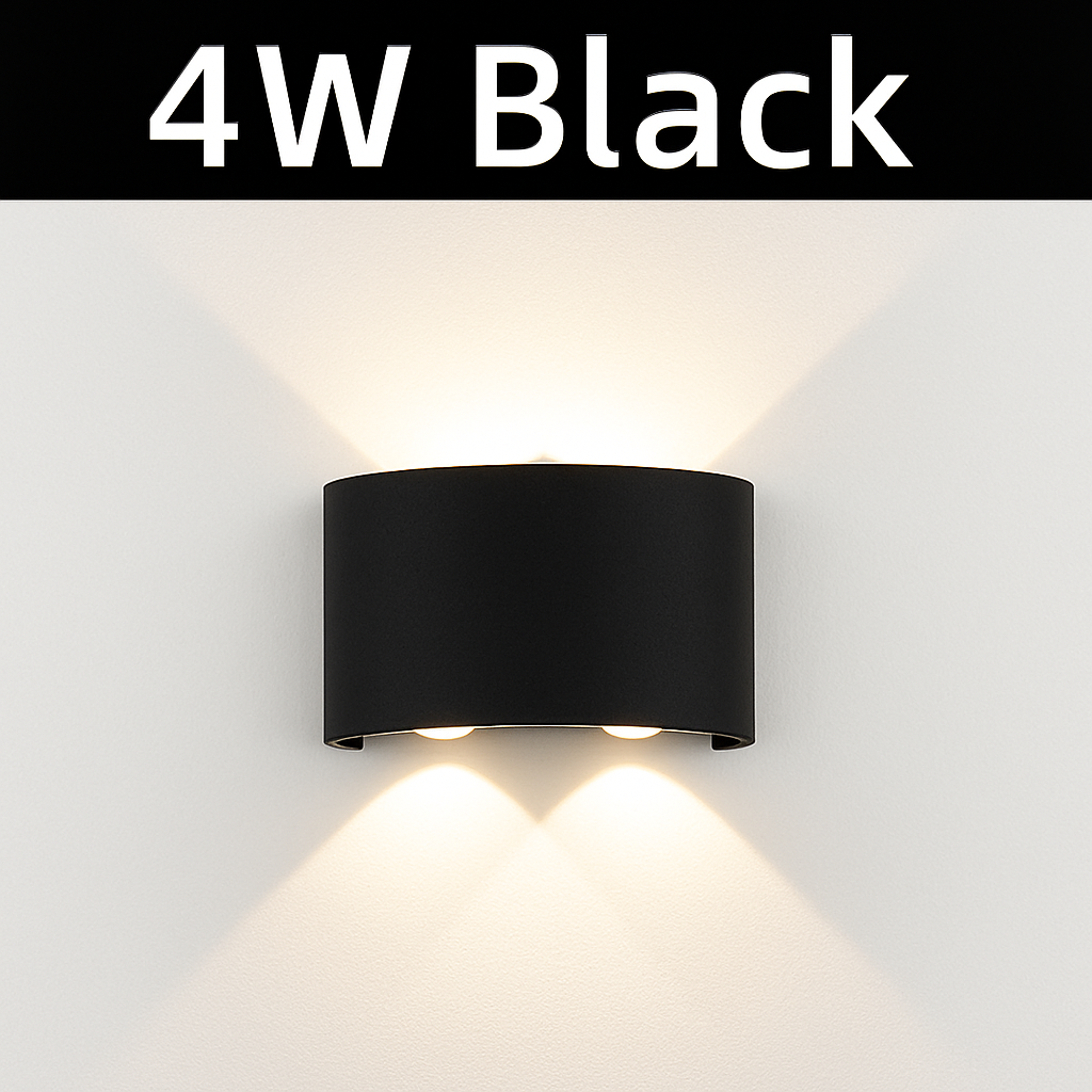 Star-Shaped LED Wall Sconce Light Modern Up Down Indoor Fixture Bedroom Hallway Kitchen
