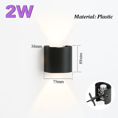 Star-Shaped LED Wall Sconce Light Modern Up Down Indoor Fixture Bedroom Hallway Kitchen
