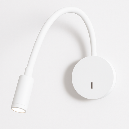 Adjustable LED Wall Sconce for Bedside Reading Light Rechargeable Battery Powered Directional Task Lamp Headboard Lighting Fixture for