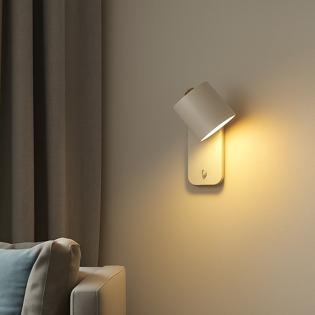 Metal Wall Sconce with Dual-Direction Glow E27 Socket Touch Control Perfect for Bedrooms Hallways and Reading Nooks Modern Minimalist Up-Dow