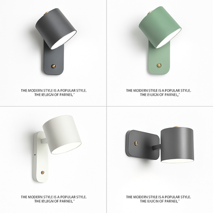 Metal Wall Sconce with Dual-Direction Glow E27 Socket Touch Control Perfect for Bedrooms Hallways and Reading Nooks Modern Minimalist Up-Dow