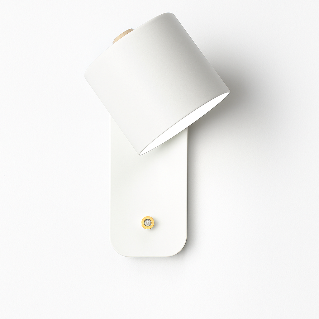 Metal Wall Sconce with Dual-Direction Glow E27 Socket Touch Control Perfect for Bedrooms Hallways and Reading Nooks Modern Minimalist Up-Dow