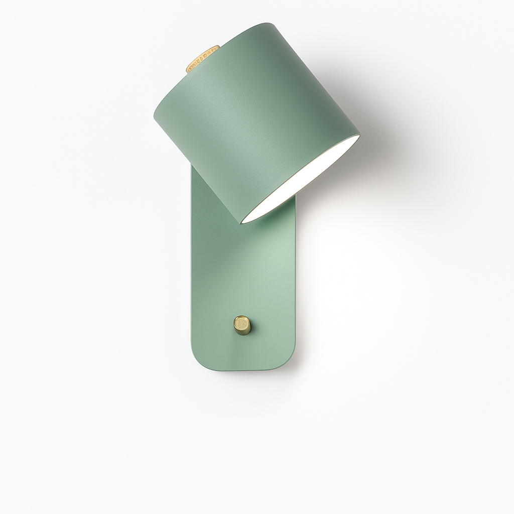 Modern Metal Wall Sconce with Up & Down Light | E27 LED Compatible | Painted Iron Fixture for Bedroom, Hallway, Living Room | Minimalist