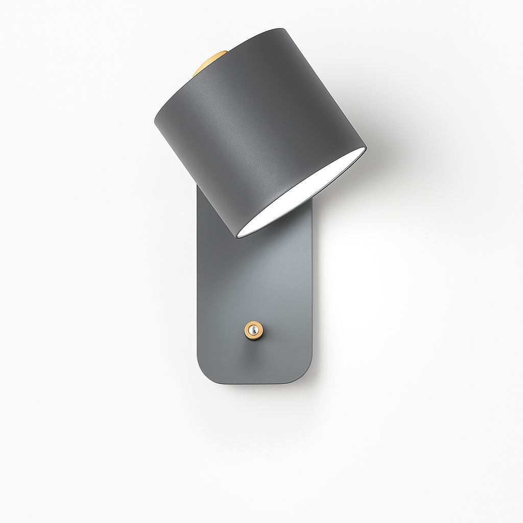 Metal Wall Sconce with Dual-Direction Glow E27 Socket Touch Control Perfect for Bedrooms Hallways and Reading Nooks Modern Minimalist Up-Dow