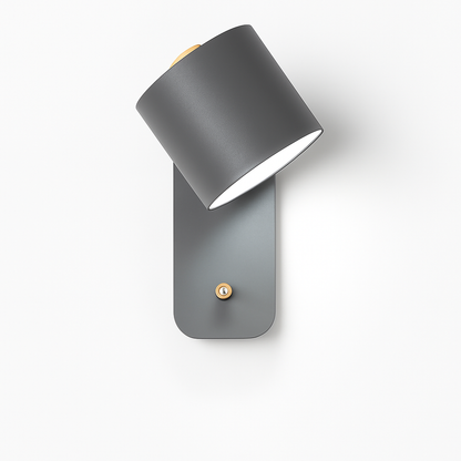 Modern Metal Wall Sconce with Up & Down Light | E27 LED Compatible | Painted Iron Fixture for Bedroom, Hallway, Living Room | Minimalist