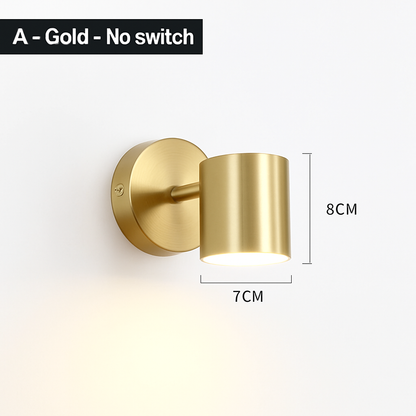 Contemporary Dual-Direction LED Wall Sconce for Bedroom Hallway Reading Nook Accent Lighting