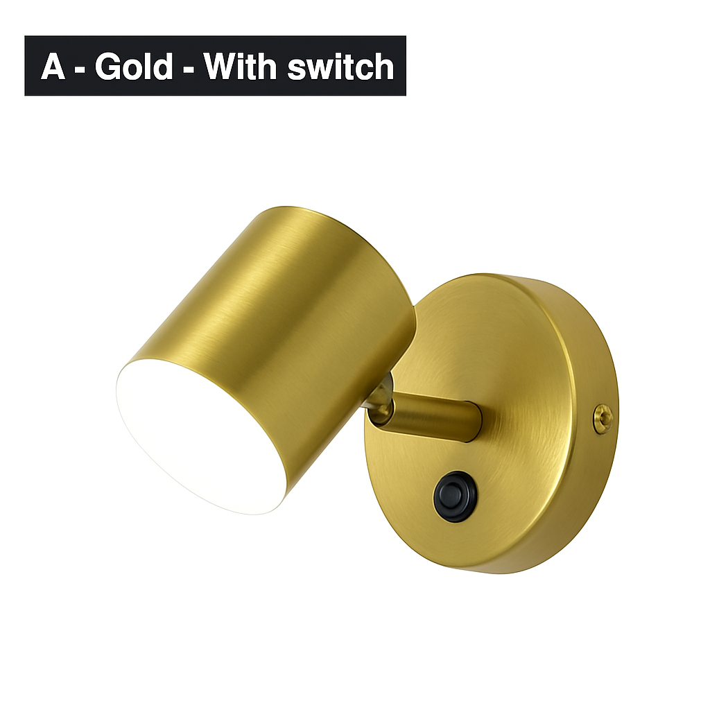 Contemporary Dual-Direction LED Wall Sconce for Bedroom Hallway Reading Nook Accent Lighting