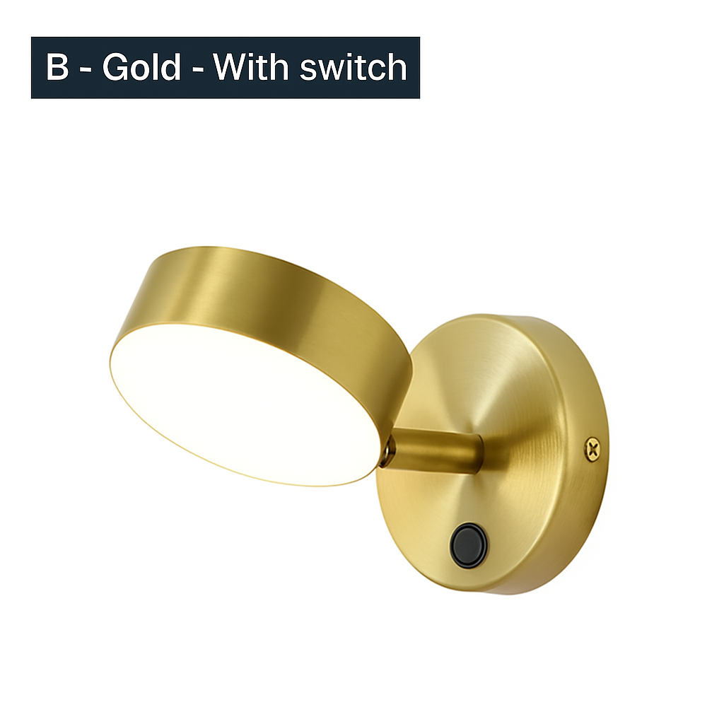 Contemporary Dual-Direction LED Wall Sconce for Bedroom Hallway Reading Nook Accent Lighting