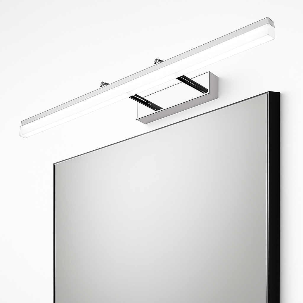 Over-Mirror LED Picture Light – Modern Vanity Wall Sconce for Bathroom or Art – Adjustable Warm/Cool Lighting – Slim Metal Frame