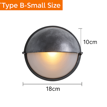 Outdoor Sconce Fixture Silver Ribbed Frosted Glass Up Down Light E27 Socket Weatherproof Porch Entryway Patio Balcony Exterior Lighting for