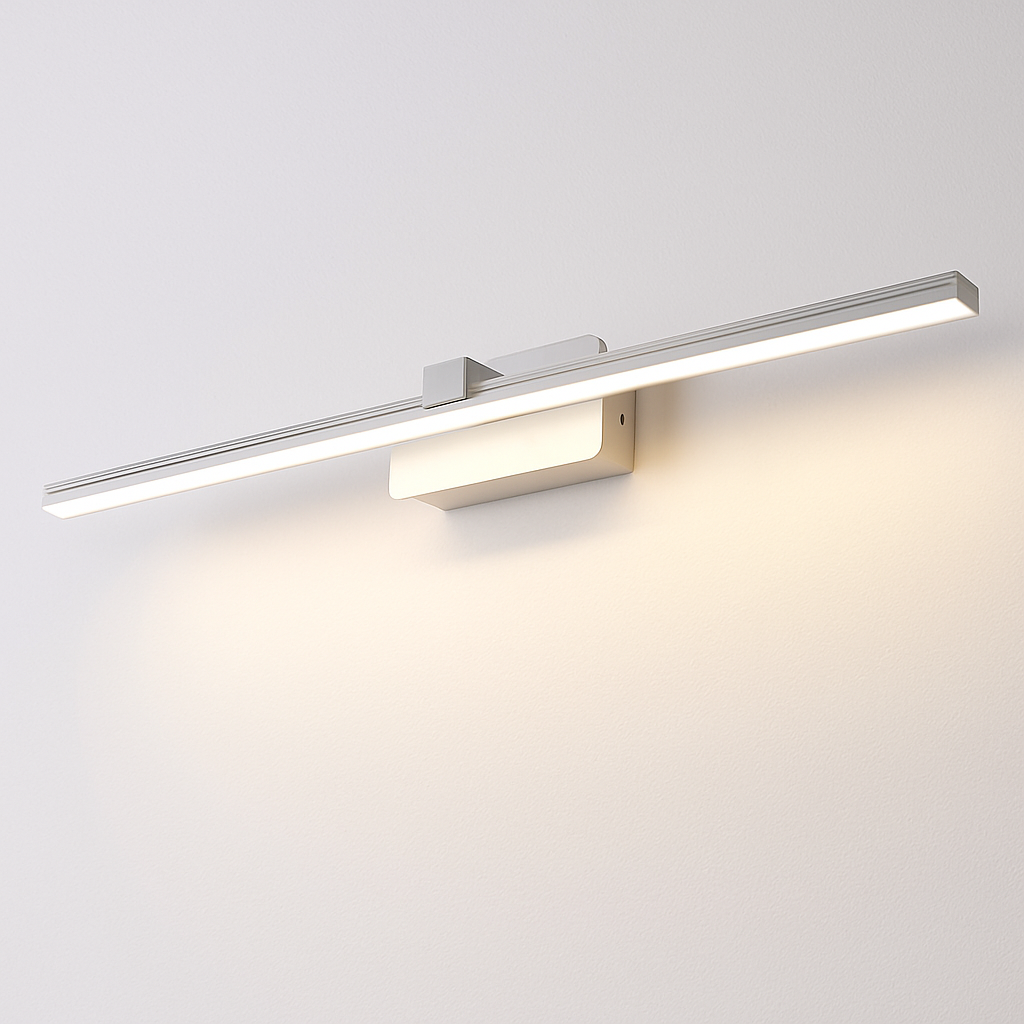 Aluminum Bathroom Vanity Light Bar | LED Mirror Wall Sconce for Modern Bath | Sleek Linear Design for Above Mirror Lighting | Black or