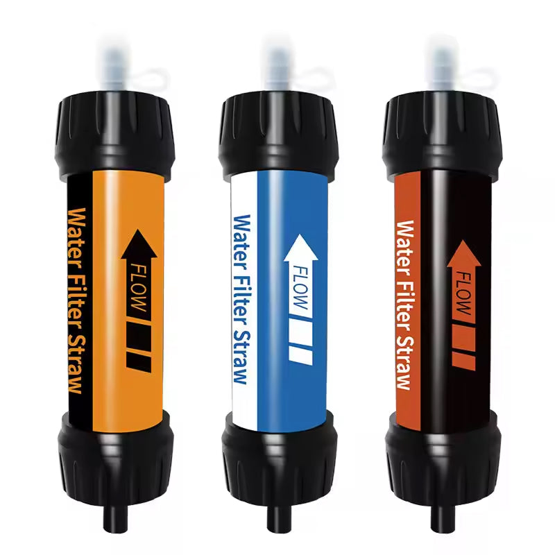 Portable Survival Water Purification Straw for Hiking, Camping & Emergency Preparedness – 4000L Capacity Filtration System with 0.01