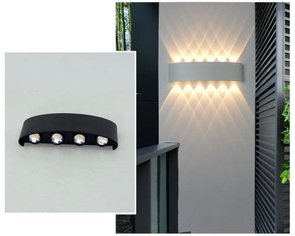 LED Exterior Sconce Weatherproof Aluminum 10 Inch for Porch Patio Entryway Wall Mount Energy Saving Fixture for Home Security Accent Lightin