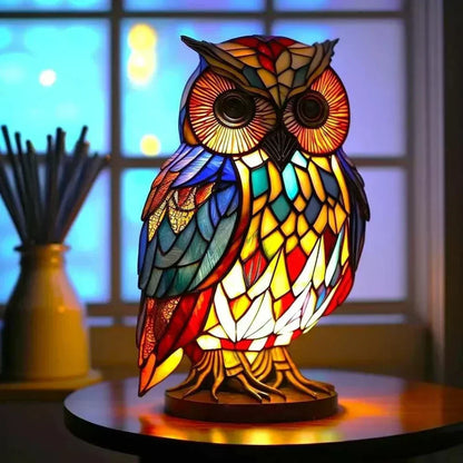 Decorative Animal Night Light Handcrafted Glass Sculpture Table Accent 12 in Tall for Bedroom Living Room Nightstand Decor 20 Wildlife