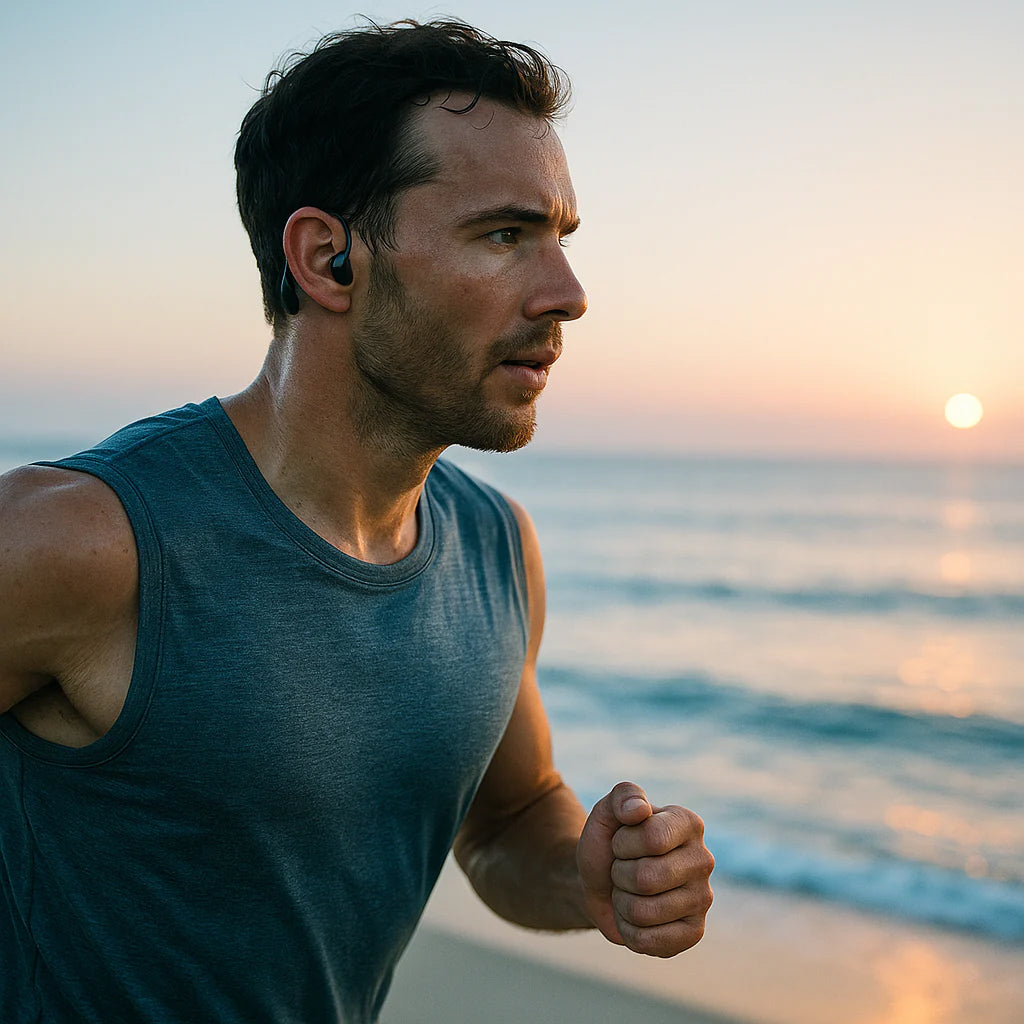 Open-Ear Bone Conduction Wireless Headphones – Lightweight Sport Earphones with 13-Hour Battery, IPX5 Water Resistant for Running, Cycling