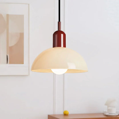 Glass Bowl Ceiling Fixture 10-12 Inch LED Overhead Luminaire White Orange Green Room Lighting Kitchen Island Hallway Contemporary Hardwired